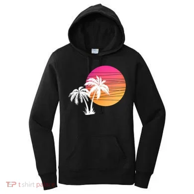 Sunset Palm Trees Women's Hoodie
