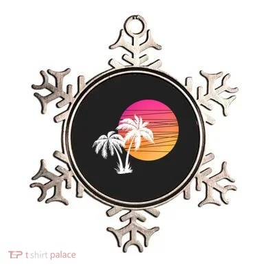 Sunset Palm Trees Ornament