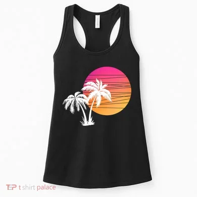 Sunset Palm Trees Women's Tank Top