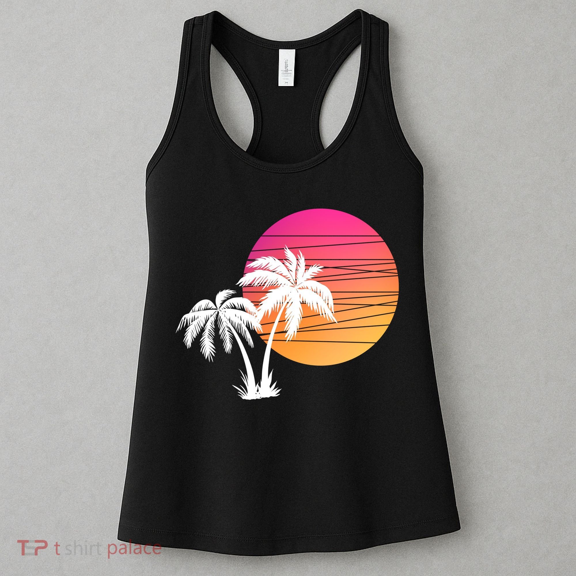 Sunset Palm Trees Women's Tank Top