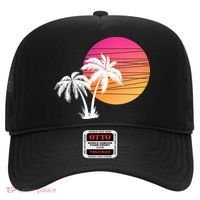 Sunset Palm Trees Hat thumb 0