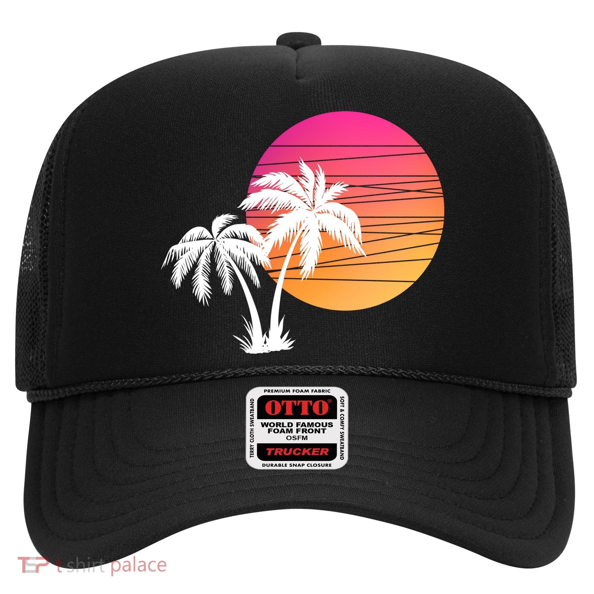 Sunset Palm Trees Hat