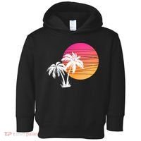 Sunset Palm Trees Toddler Hoodie thumb 0