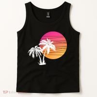Sunset Palm Trees Tank Top thumb 2