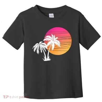 Sunset Palm Trees Toddler T-Shirt