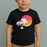 Sunset Palm Trees Toddler T-Shirt thumb 2