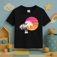 Sunset Palm Trees Toddler T-Shirt thumb 3