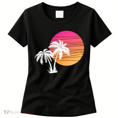 Sunset Palm Trees Women's T-Shirt