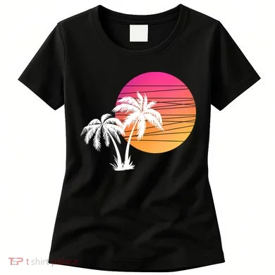 Sunset Palm Trees Women's T-Shirt