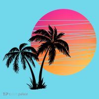 Sunset Palm Trees Kids T-Shirt thumb 4