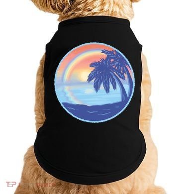 Sunset Rainbow Beach Doggie Tank