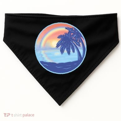 Sunset Rainbow Beach USA-Made Doggie Bandana