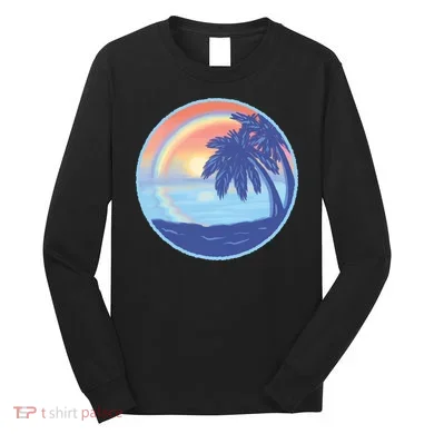 Sunset Rainbow Beach Long Sleeve Shirt