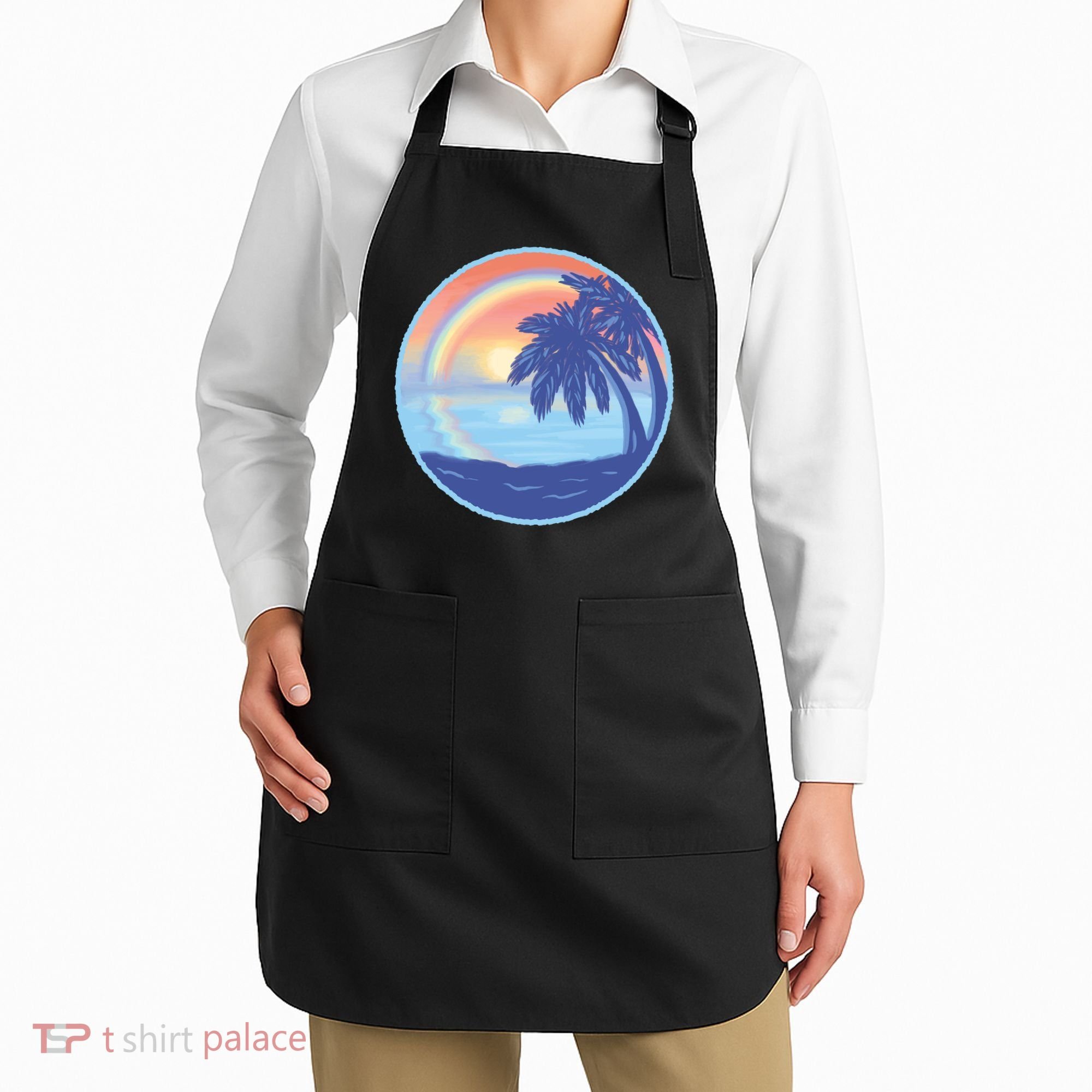 Sunset Rainbow Beach Apron