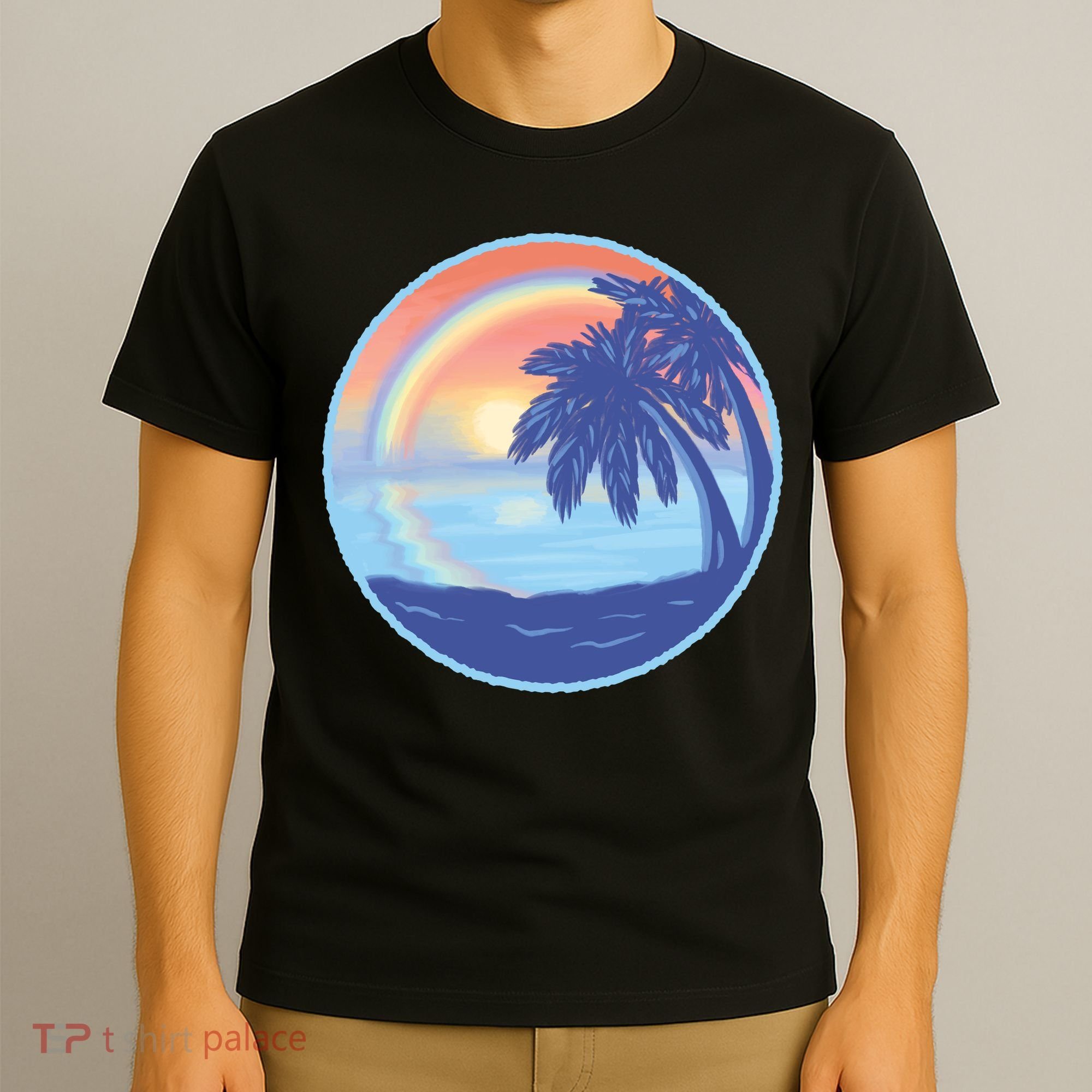 Sunset Rainbow Beach T-Shirt