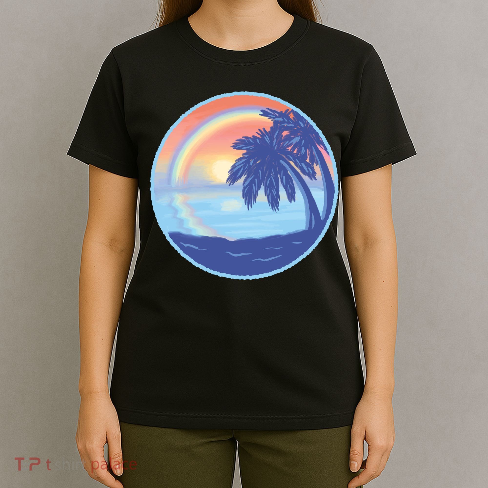 Sunset Rainbow Beach T-Shirt