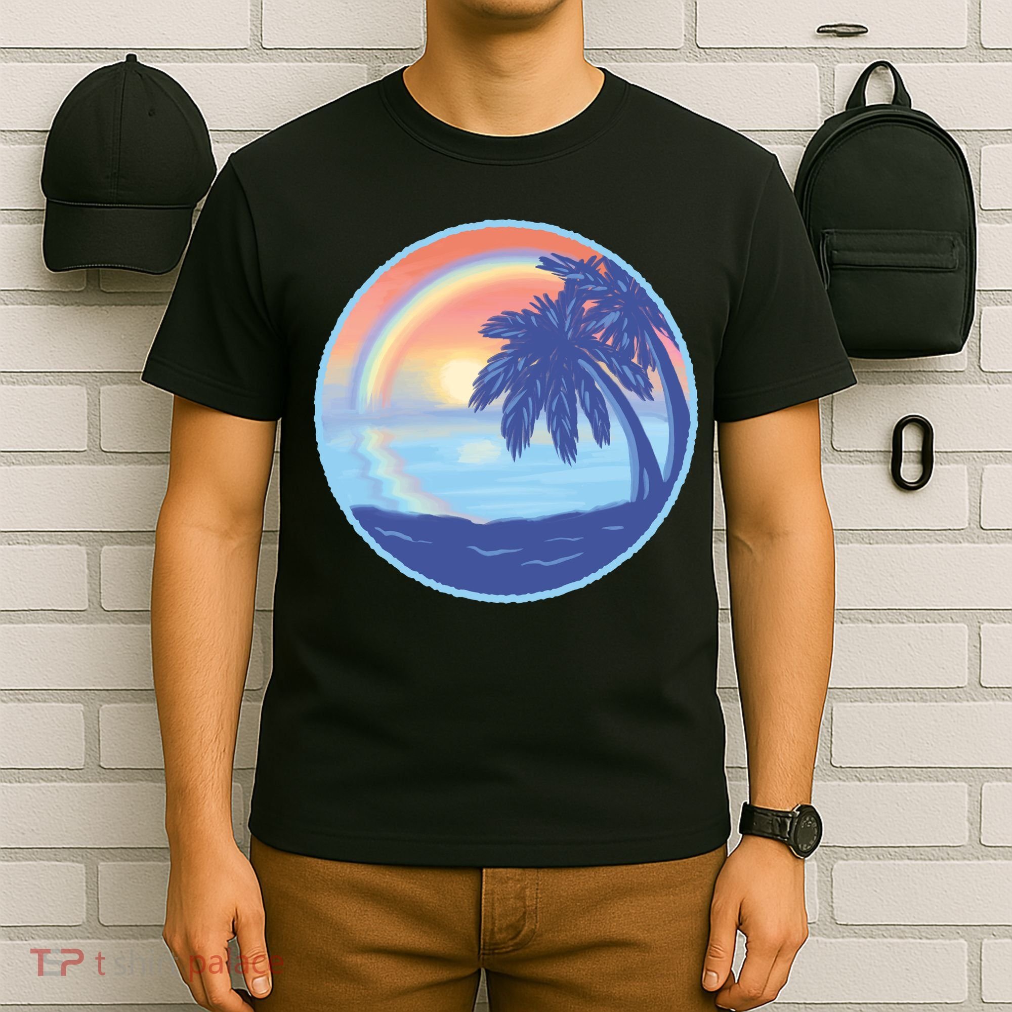 Sunset Rainbow Beach T-Shirt