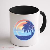 Sunset Rainbow Beach Coffee Mug thumb 1