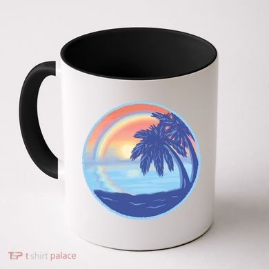 Sunset Rainbow Beach Coffee Mug