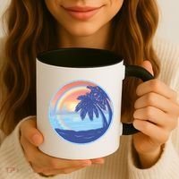 Sunset Rainbow Beach Coffee Mug thumb 3