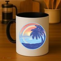 Sunset Rainbow Beach Coffee Mug thumb 4
