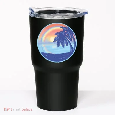 Sunset Rainbow Beach Tumbler
