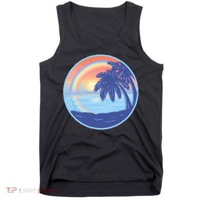 Sunset Rainbow Beach Tank Top