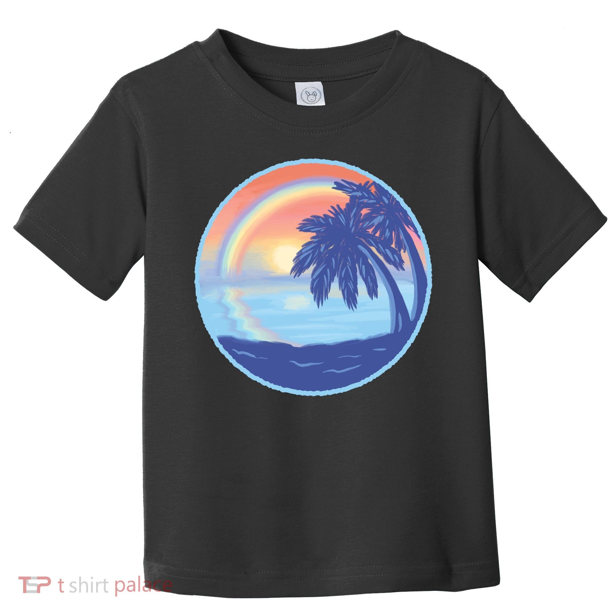 Sunset Rainbow Beach Toddler T-Shirt