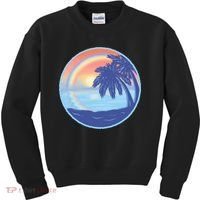 Sunset Rainbow Beach Kids Sweatshirt thumb 0