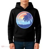 Sunset Rainbow Beach Kids Hoodie thumb 4