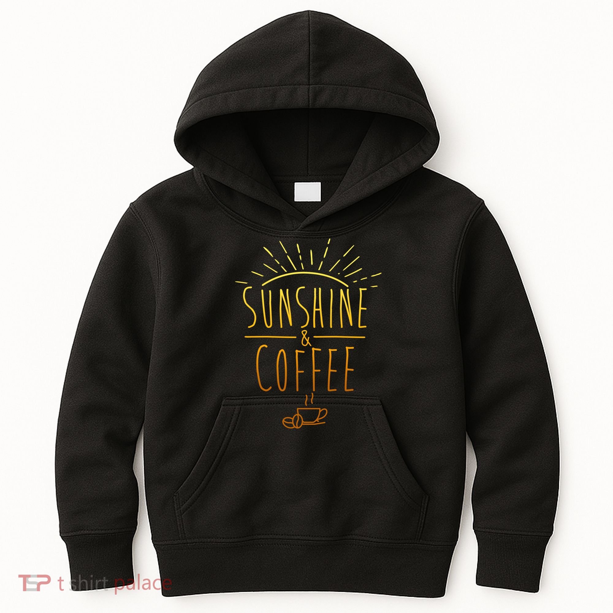 Sunshine And Coffee Kids Hoodie
