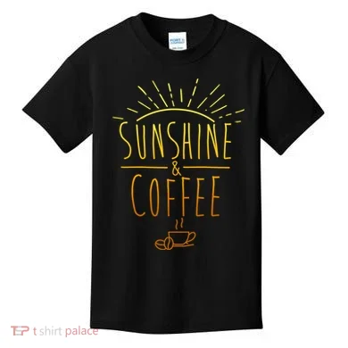 Sunshine And Coffee Kids T-Shirt