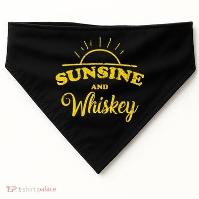 Sunshine And Whiskey USA-Made Doggie Bandana