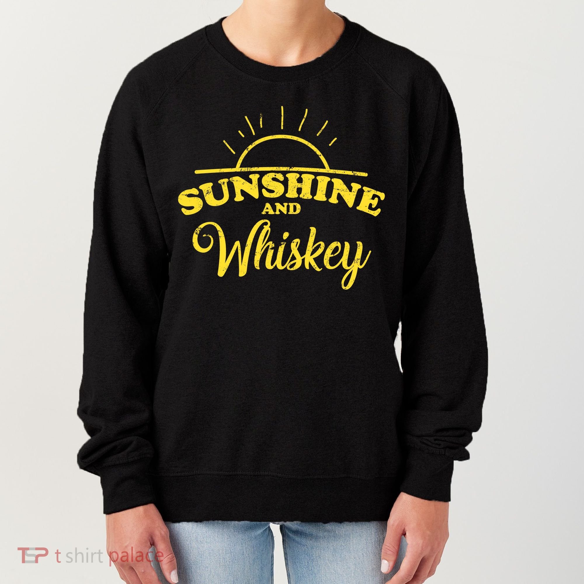 Sunshine And Whiskey Retro Summer Women's Sweatshirt