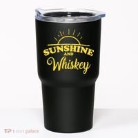 Sunshine And Whiskey Retro Summer Tumbler thumb 0