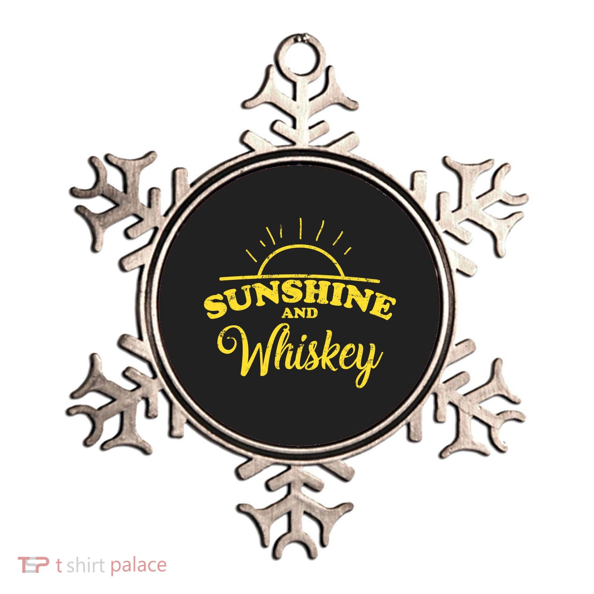 Sunshine And Whiskey Retro Summer Ornament