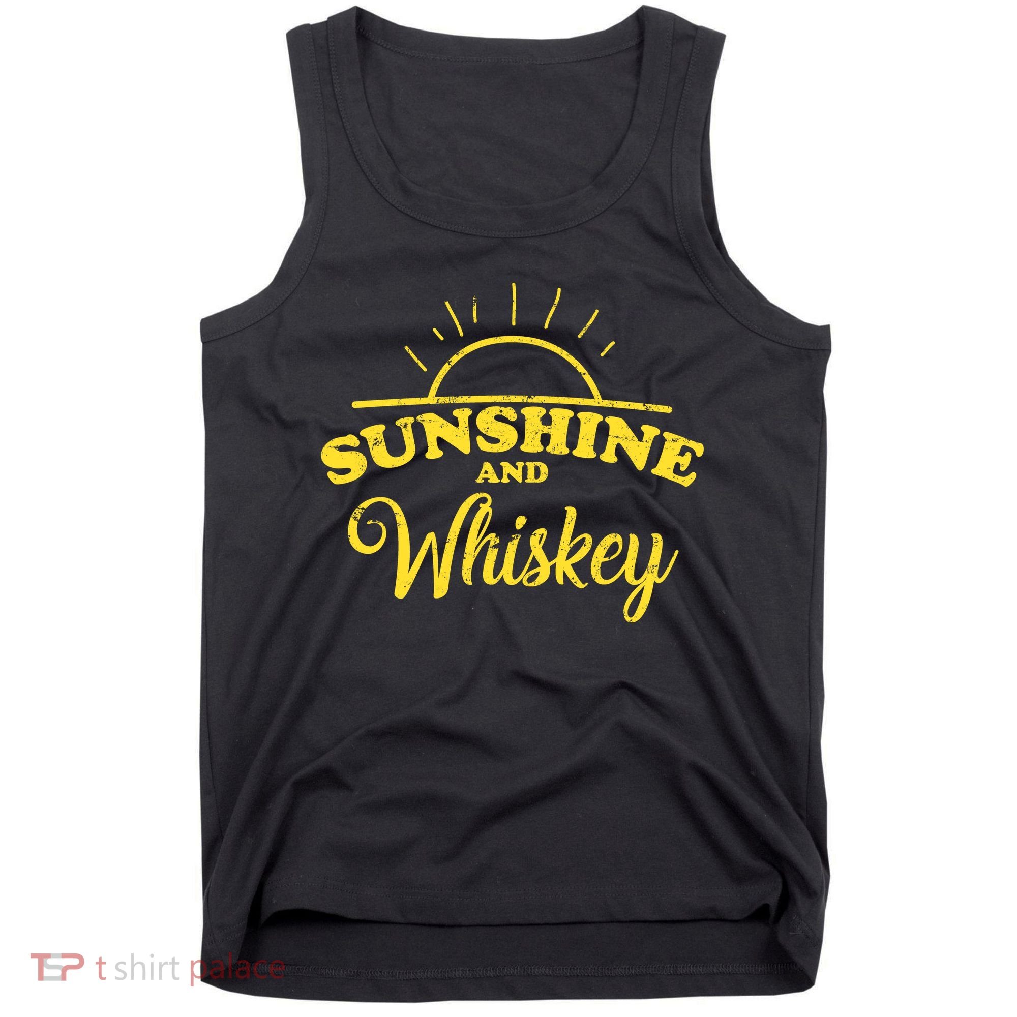 Sunshine And Whiskey Retro Summer Tank Top