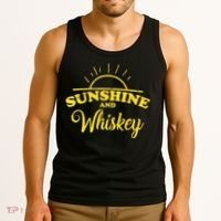 Sunshine And Whiskey Retro Summer Tank Top thumb 3