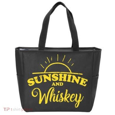 Sunshine And Whiskey Retro Summer Tote Bag