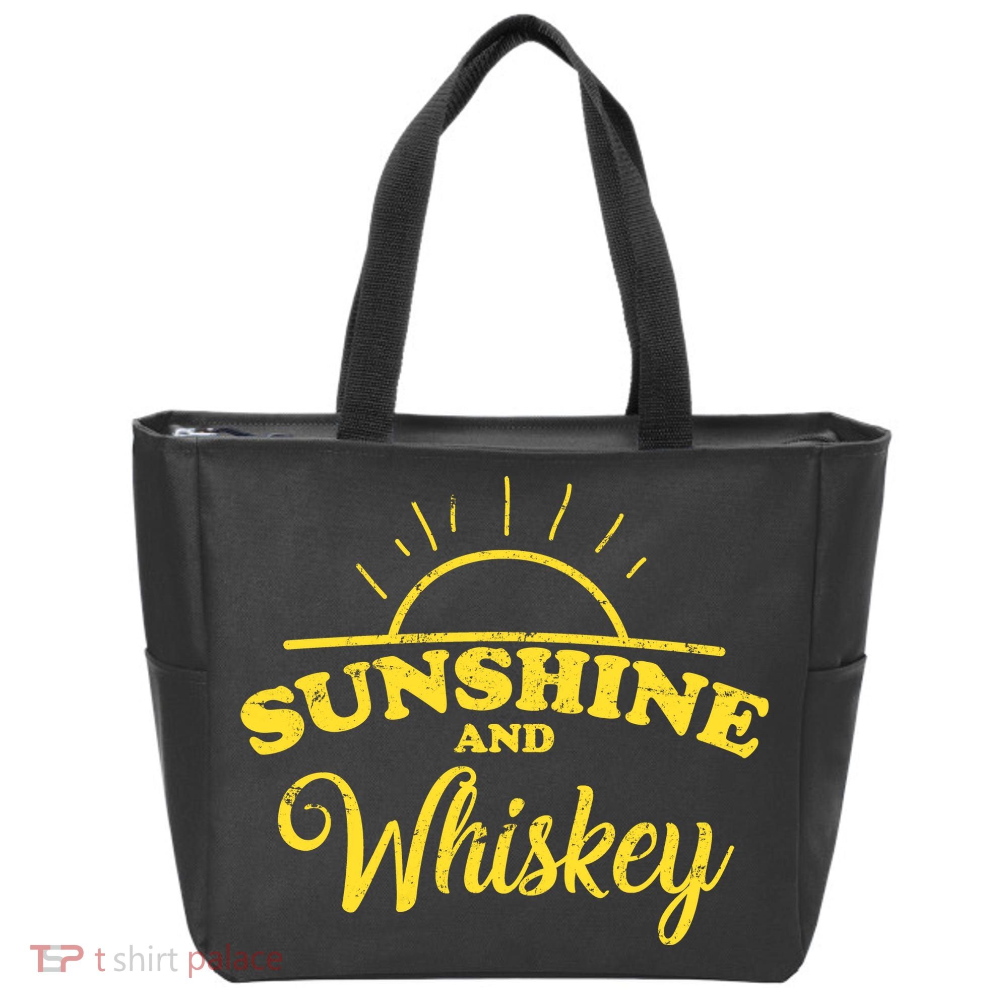Sunshine And Whiskey Retro Summer Tote Bag