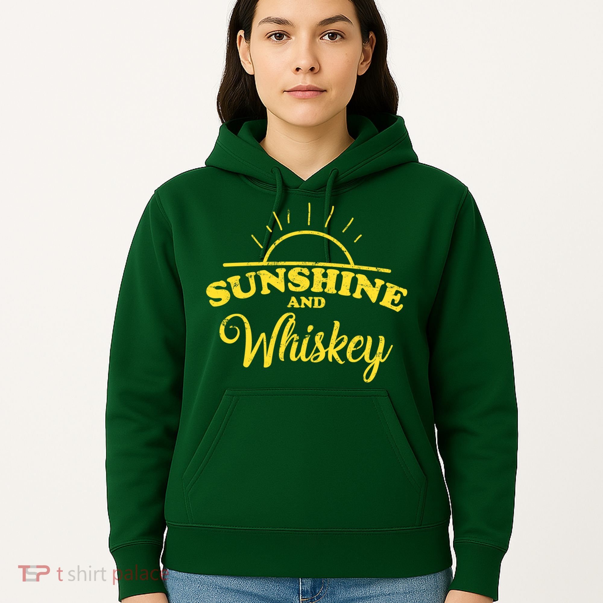 Sunshine And Whiskey Retro Summer Hoodie