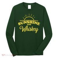 Sunshine And Whiskey Retro Summer Long Sleeve Shirt thumb 0