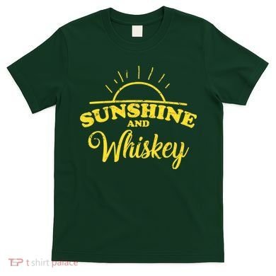 Sunshine And Whiskey Retro Summer T-Shirt