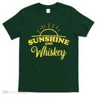 Sunshine And Whiskey Retro Summer T-Shirt thumb 0