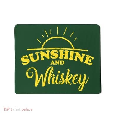 Sunshine And Whiskey Retro Summer Mousepad