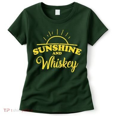 Sunshine And Whiskey Retro Summer Women's T-Shirt