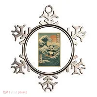 Surf’s Up Panda Retro Japanese Wave Adventure Ukiyo-e  Ornament thumb 0