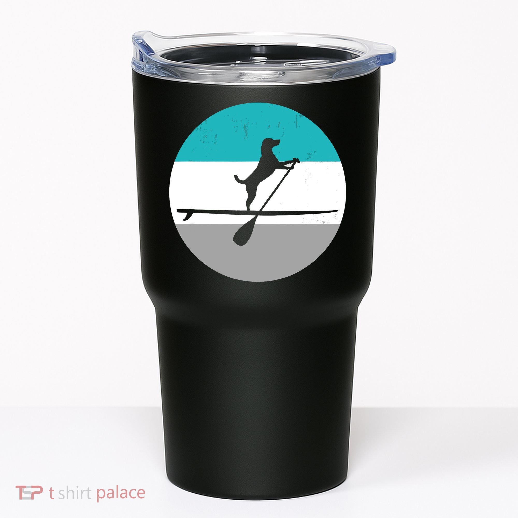 Stand Up Paddle Boarding with dog - Paddelsport SUP Board Tumbler