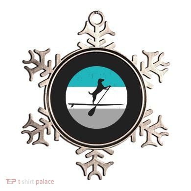 Stand Up Paddle Boarding with dog - Paddelsport SUP Board Ornament