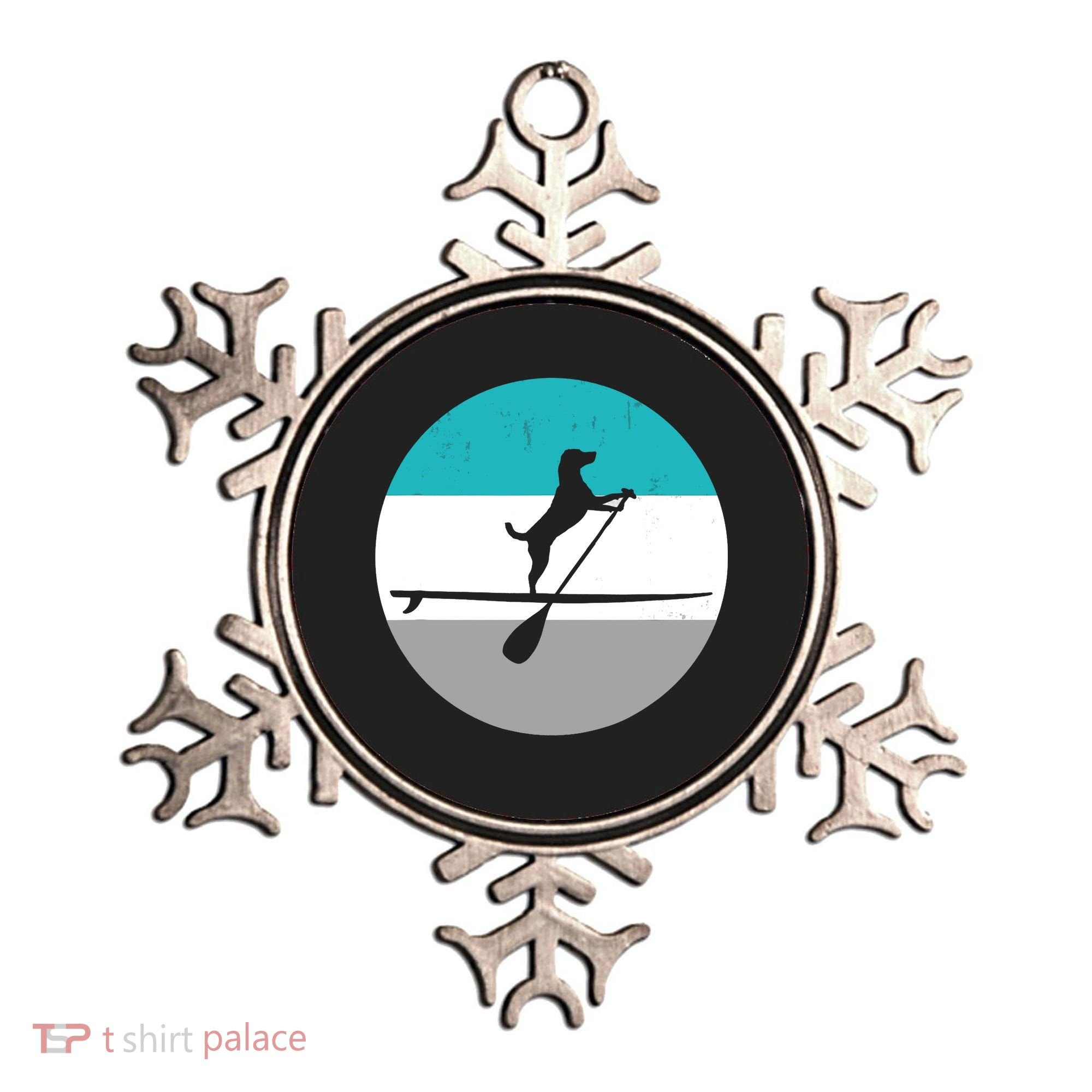 Stand Up Paddle Boarding with dog - Paddelsport SUP Board Ornament